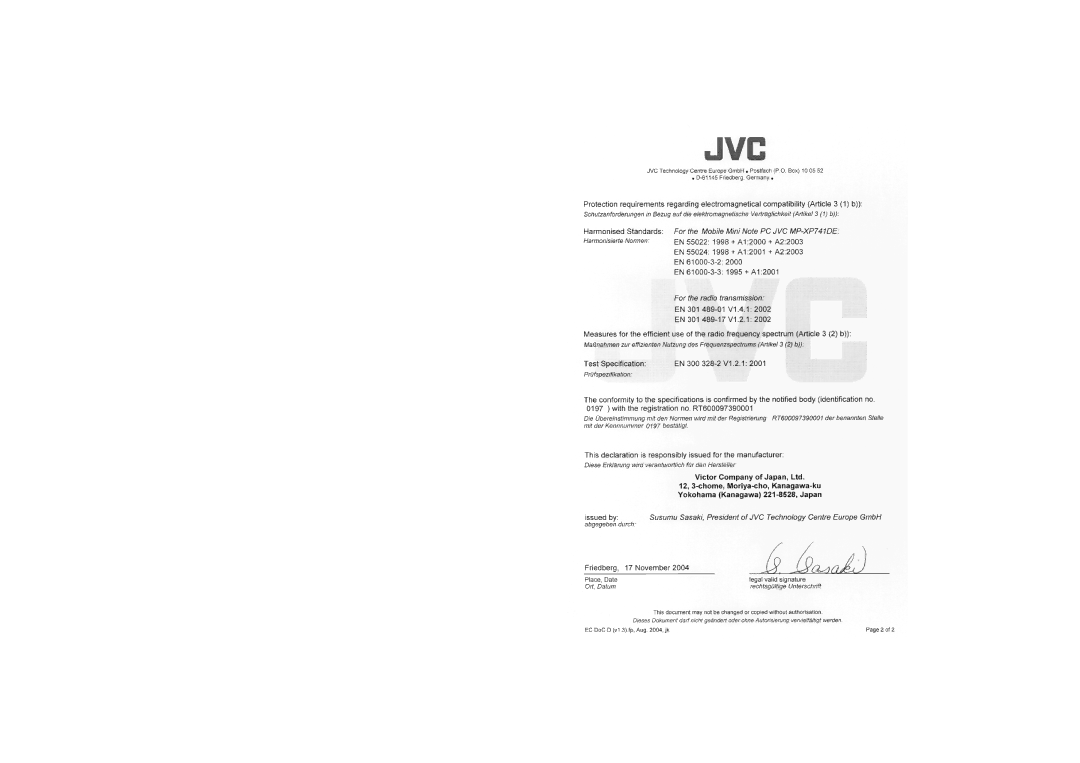 JVC MP-XP741DE service manual 