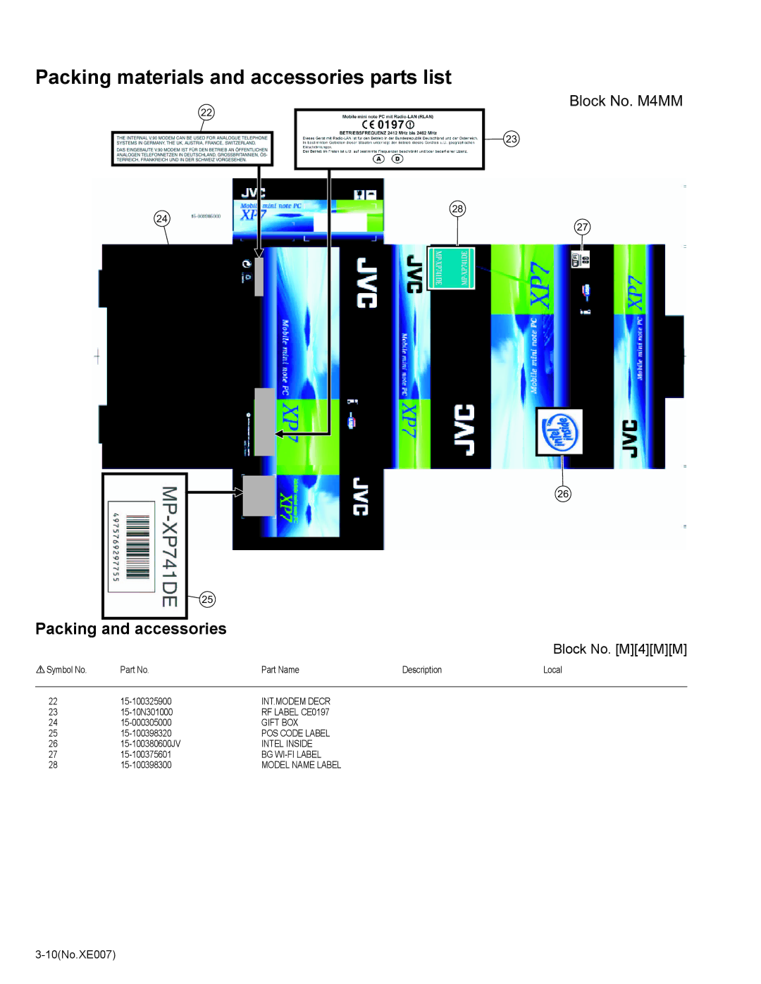 JVC MP-XP741DE service manual 10No.XE007 