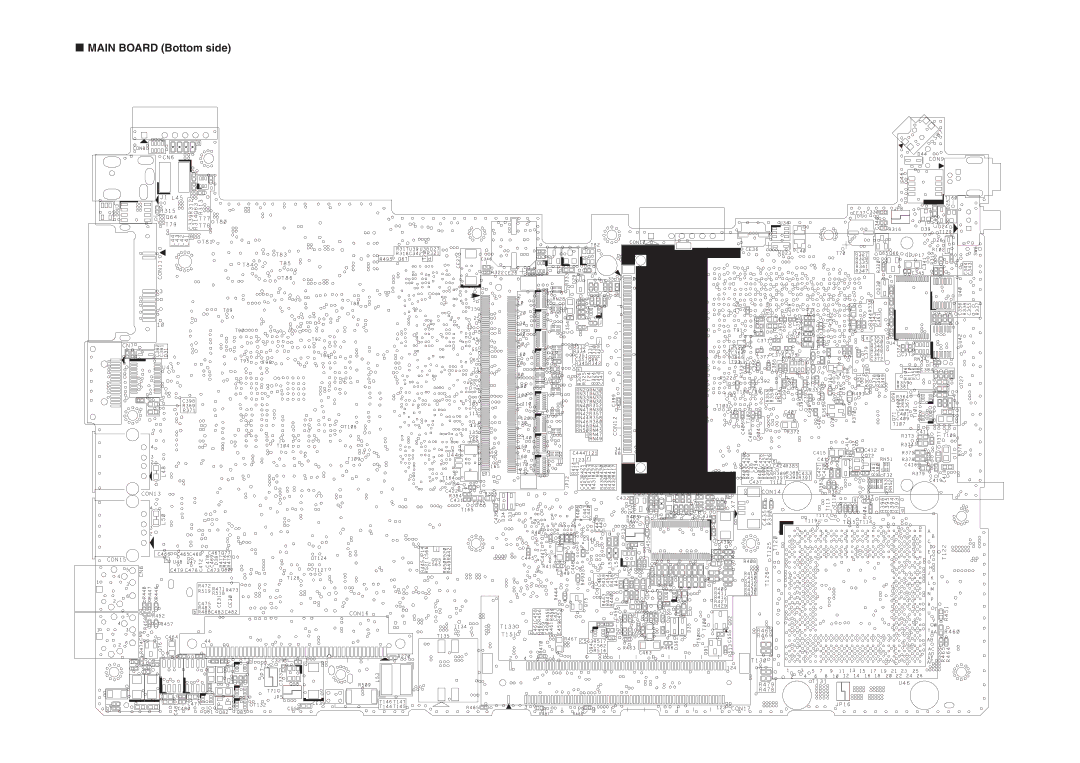 JVC MP-XP741DE service manual Main Board Bottom side 