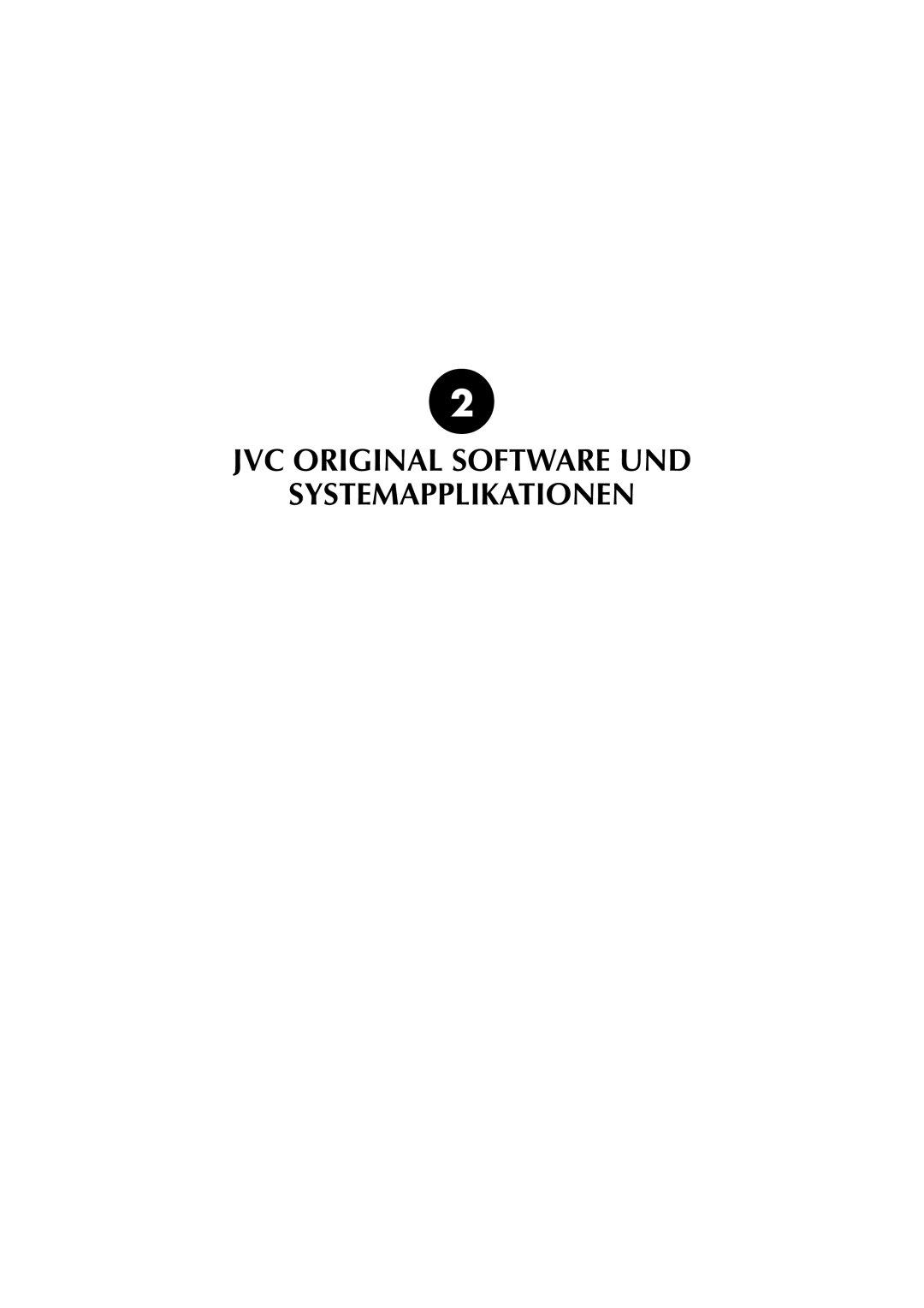 JVC MP-XP741DE service manual JVC Original Software UND Systemapplikationen 