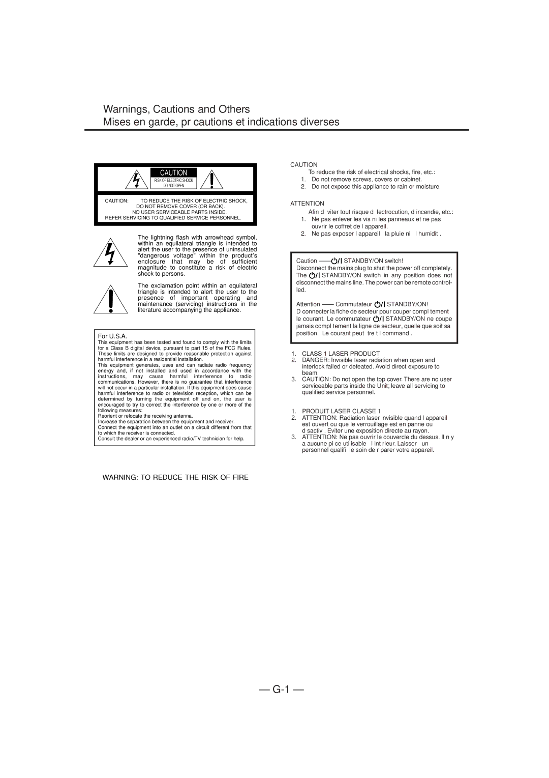 JVC MX-DVA5 manual Mises en garde, précautions et indications diverses 