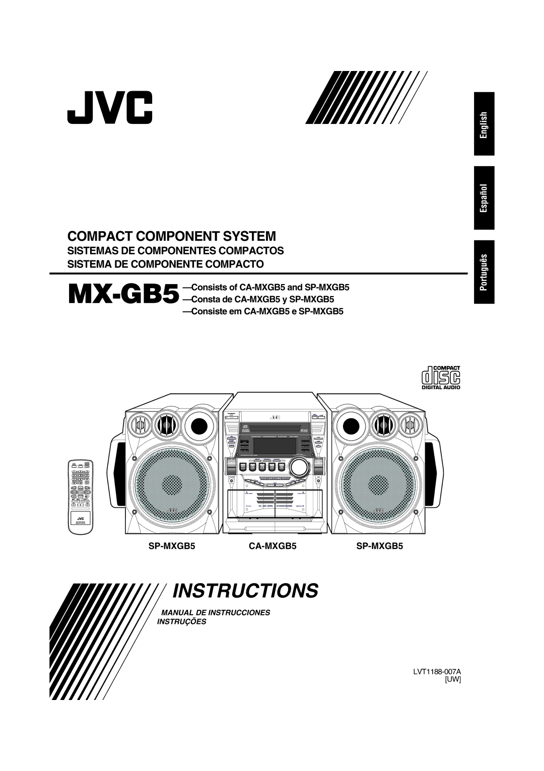 JVC MX-GB5 manual Instructions 