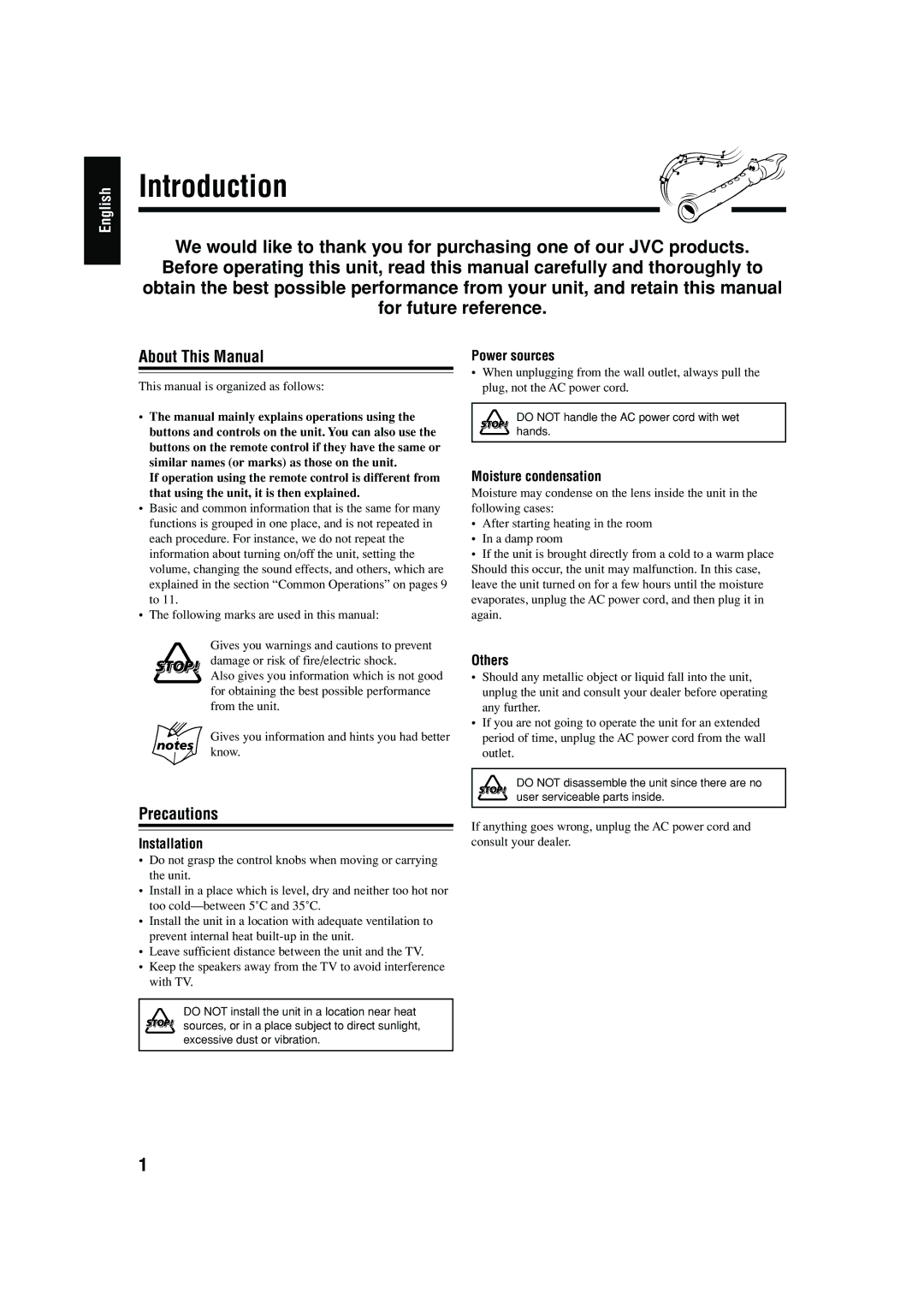 JVC MX-GB5C manual English 