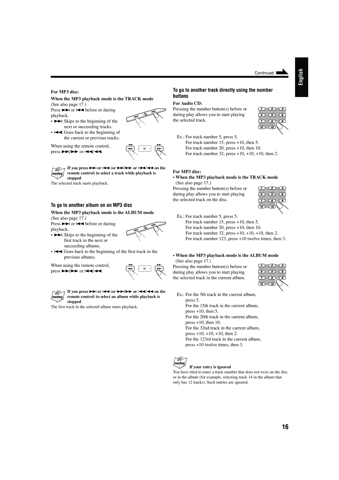 JVC MX-GB5C manual To go to another album on an MP3 disc 