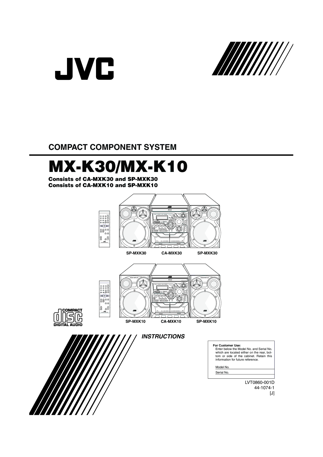 JVC manual MX-K30/MX-K10 