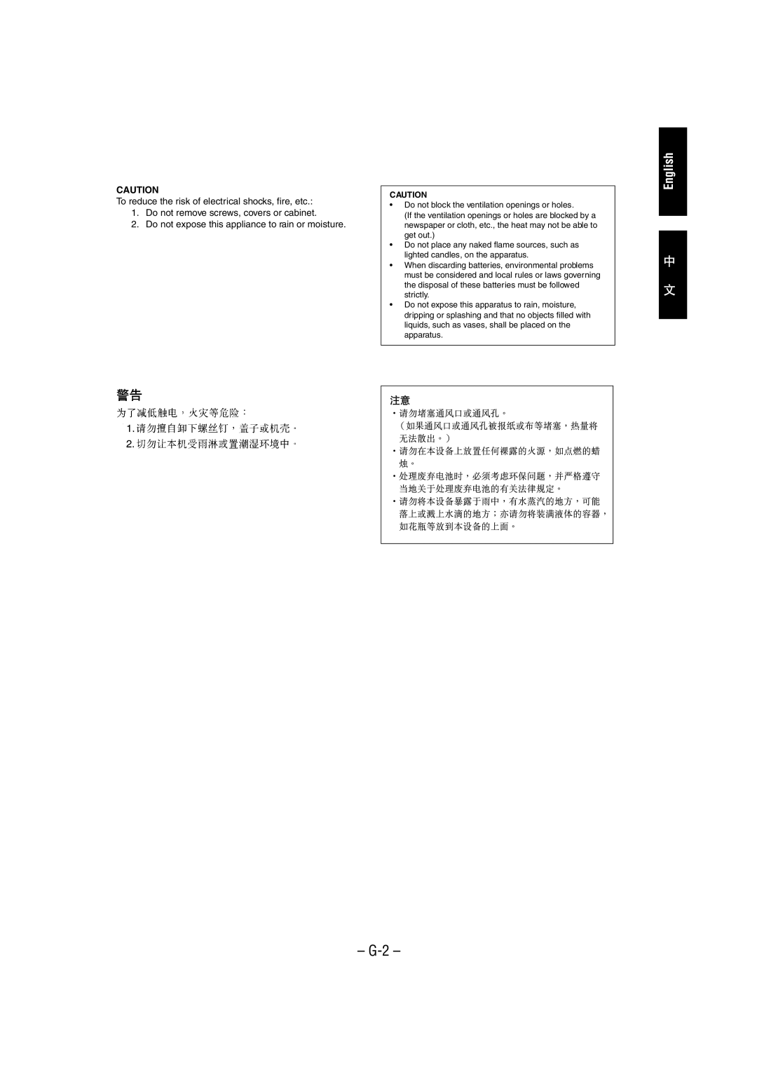 JVC SP-MXK50, MX-K50 manual English 