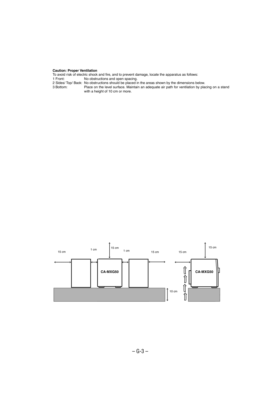 JVC MX-K50, SP-MXK50 manual CA-MXG50 