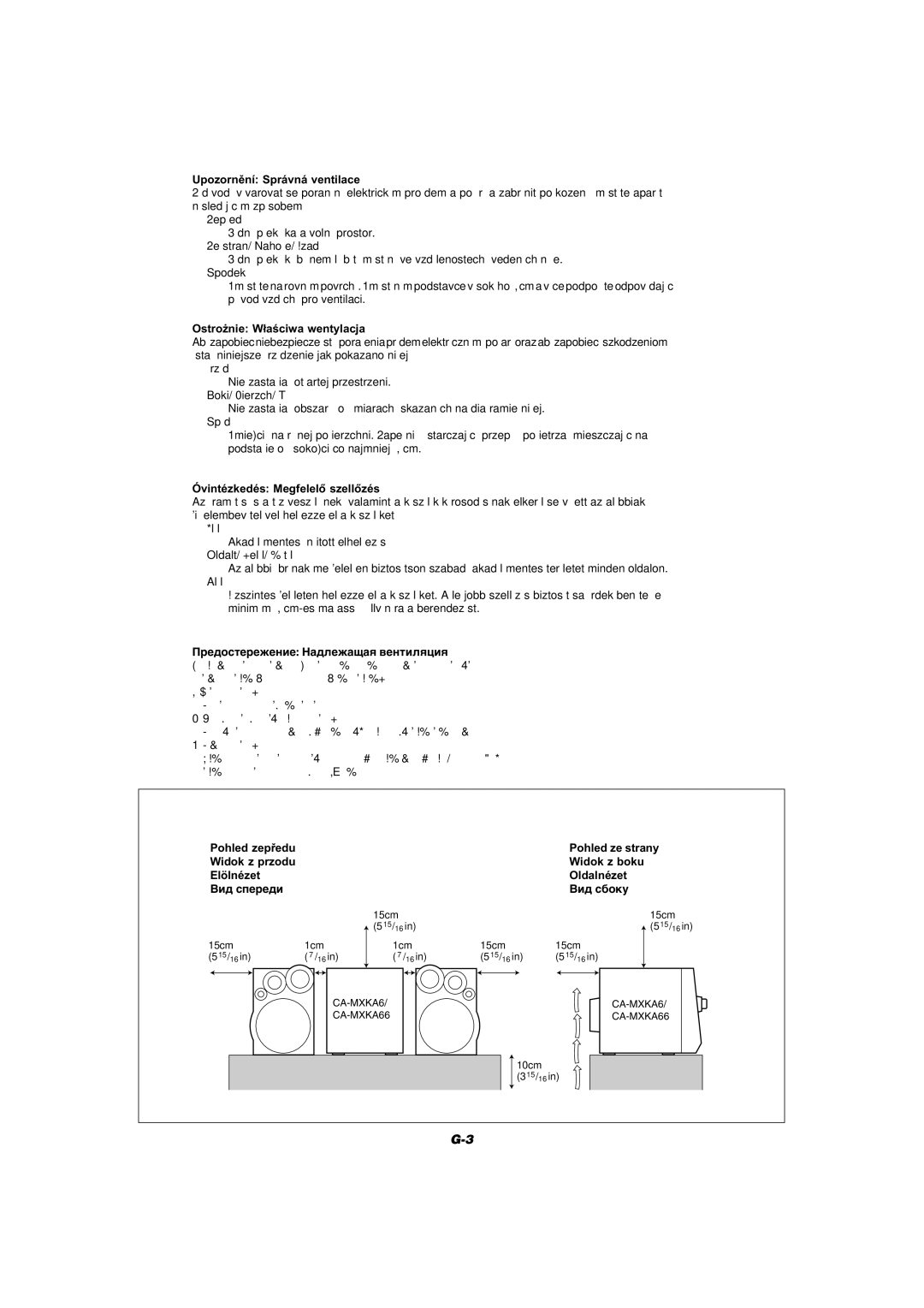 JVC MX-KA66 manual 16in 