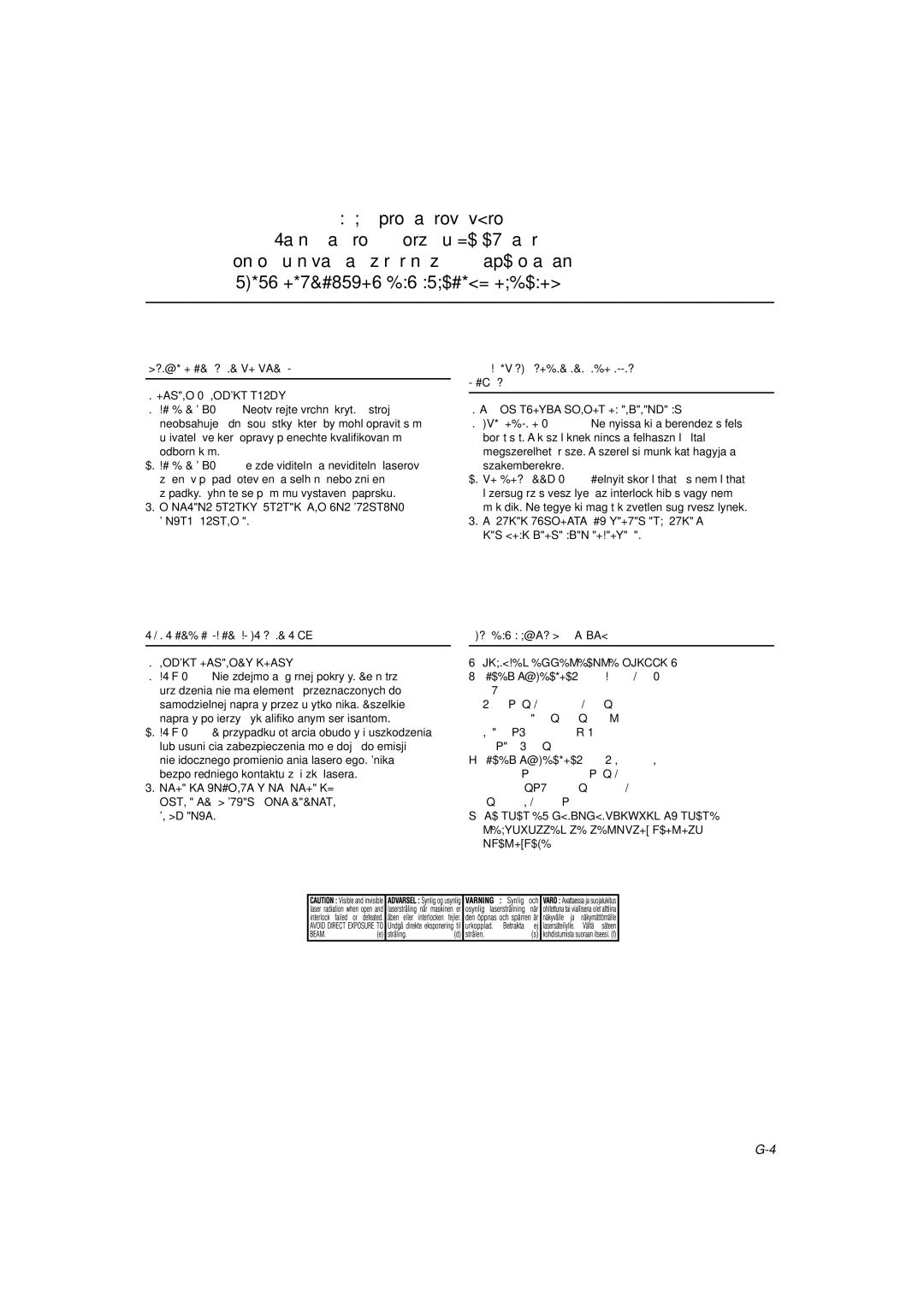 JVC MX-KB22, MX-KB11 manual Важная Информация ДЛЯ Лазерных Изделий 