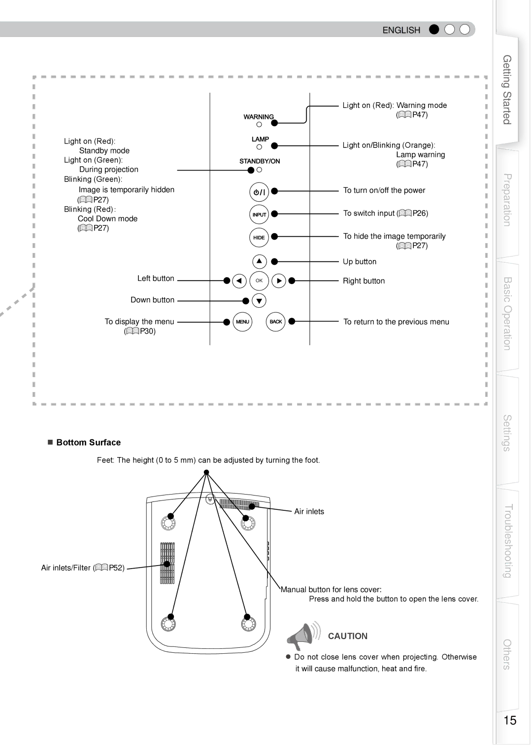 JVC PB006585599-1, DLA-RS0, 1108TTH-AO-AO manual Standby mode 