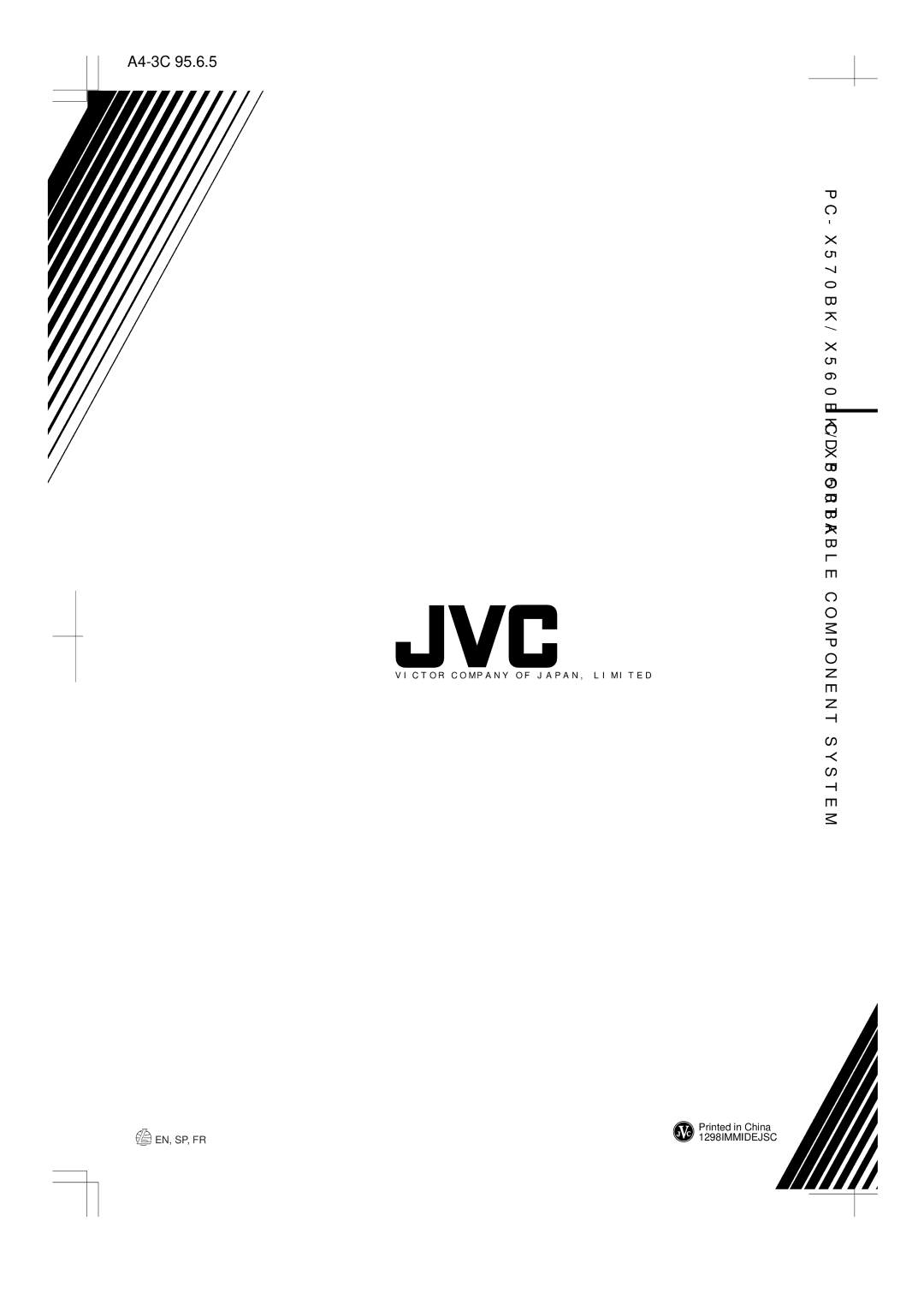 JVC PC-X550BK, PC-X560BK, PC-X570BK system manual A4-3C 