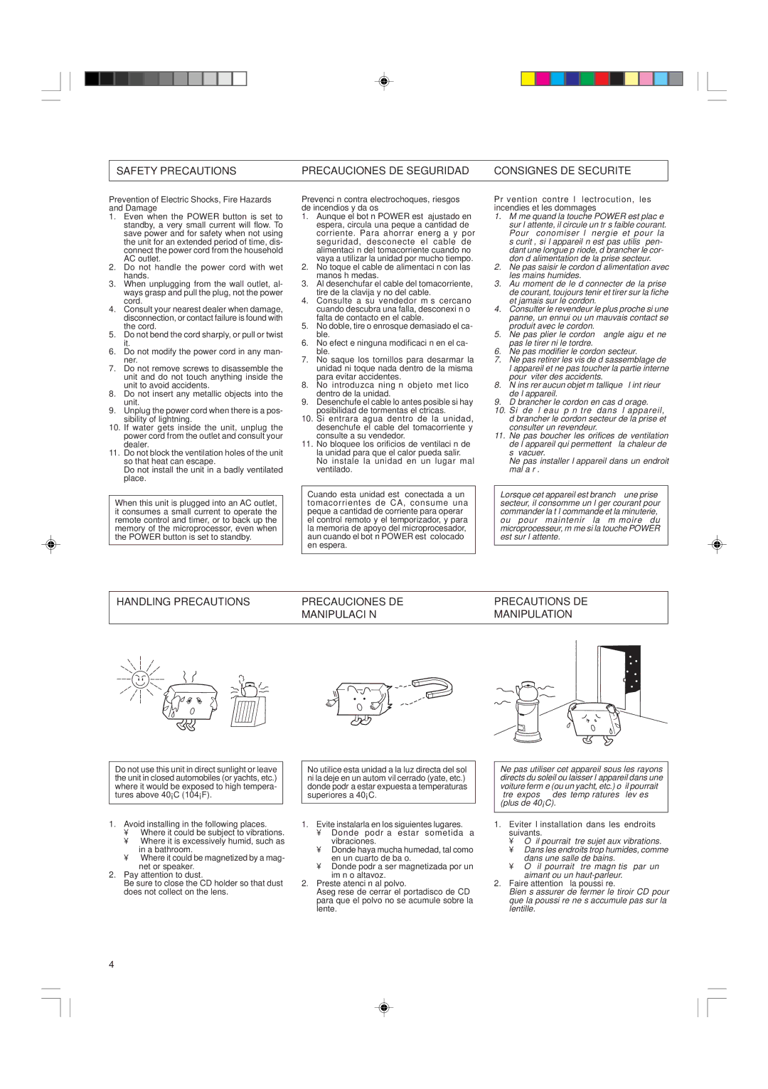 JVC PC-X560BK, PC-X550BK Prevention of Electric Shocks, Fire Hazards and Damage, Avoid installing in the following places 