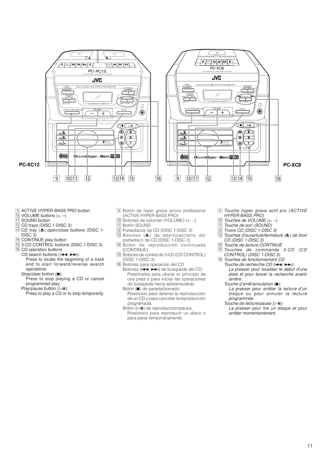 JVC PC-XC12, PC-XC8 manual Pq w Er t 