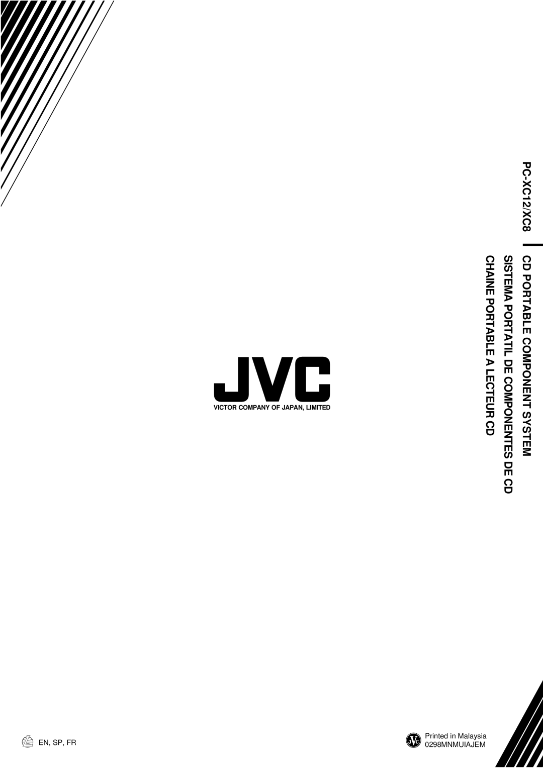 JVC PC-XC8, PC-XC12 manual Chaine Portable a Lecteur CD 