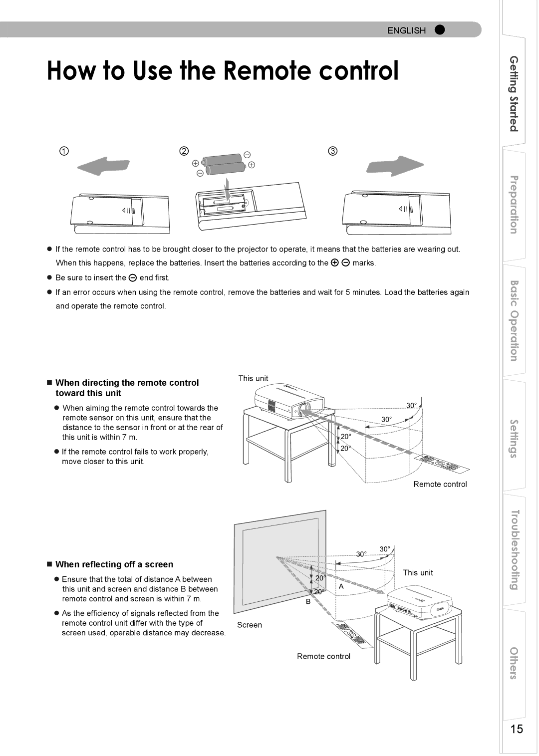 JVC PC007182399-1 warranty How to Use the Remote control, Loading Batteries, Effective Range of Remote Control Unit 