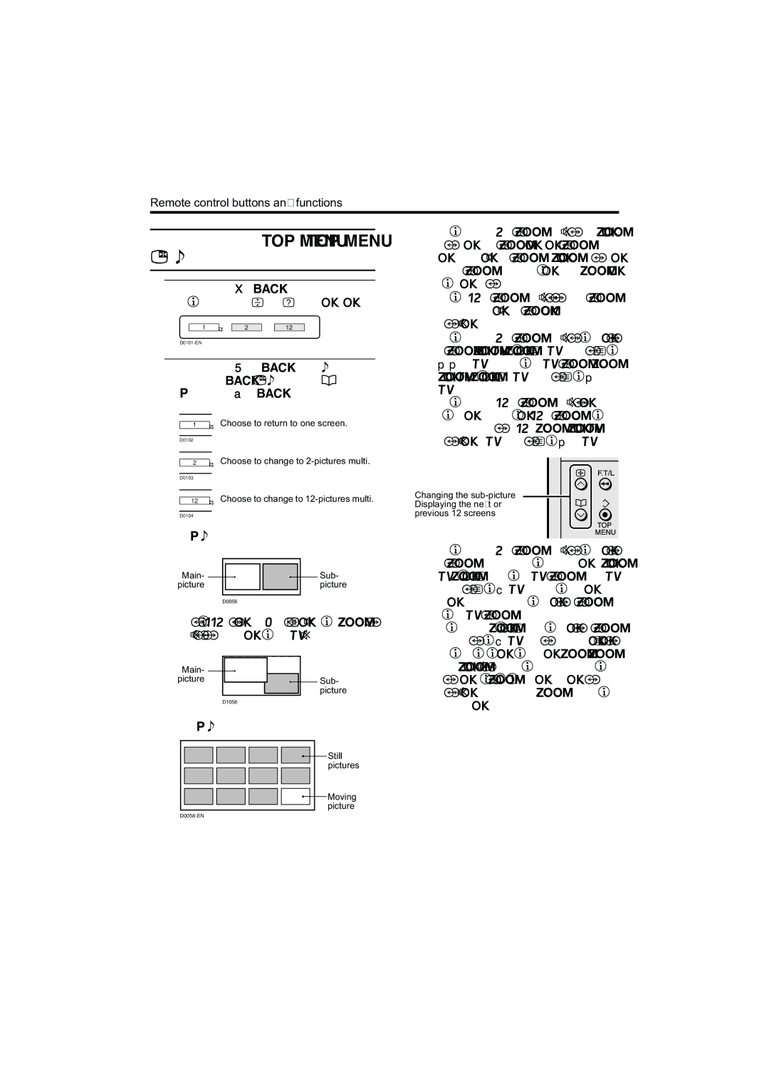 JVC PD-42B50BU, PD-35B50BU, PD-42B50BJ, PD-35B50BJ Using the MULTI-PICTURE function, Press the Xbutton, Pictures multi 