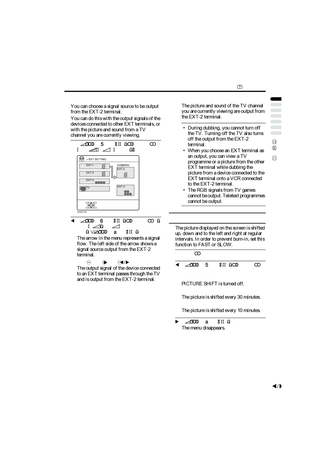 JVC PD-42B50BU, PD-35B50BU, PD-42B50BJ, PD-35B50BJ manual Picture Shift, „ Dubbing, Slow, Fast 