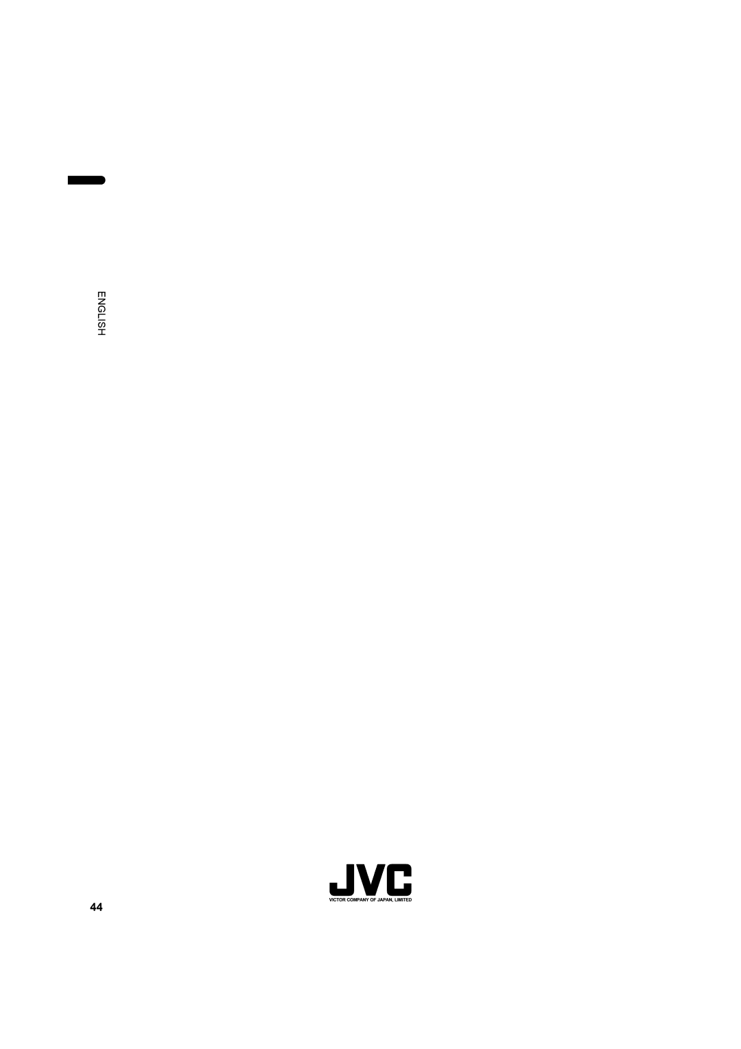 JVC PD-35DX, PD-42DX manual English 