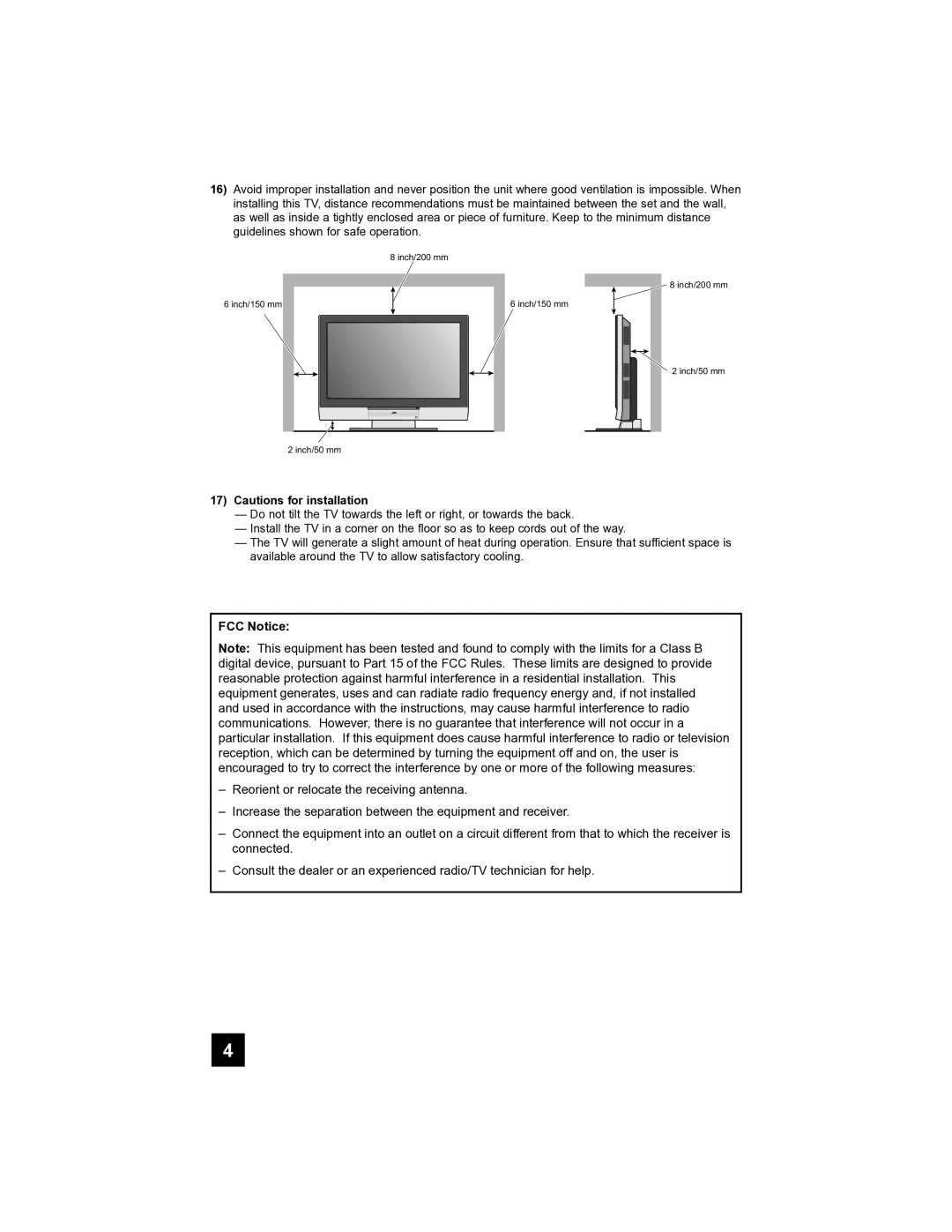 JVC PD-42V485 manual FCC Notice 