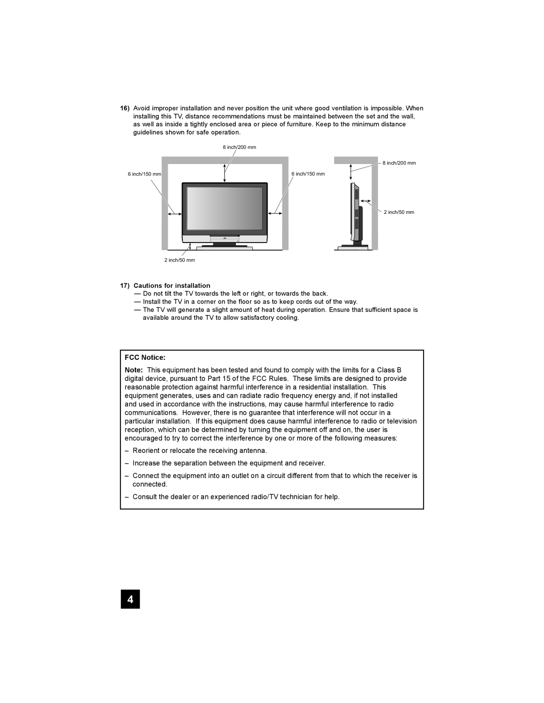 JVC PD-42X776 manual FCC Notice 
