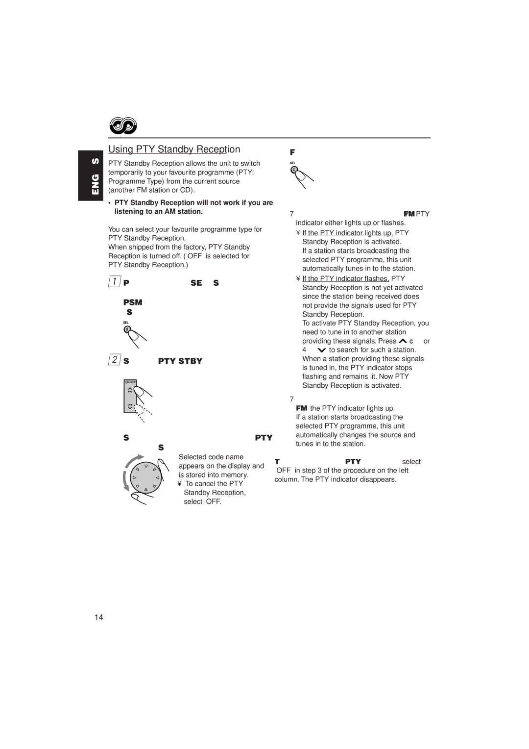 JVC PIM171200 manual Using PTY Standby Reception 