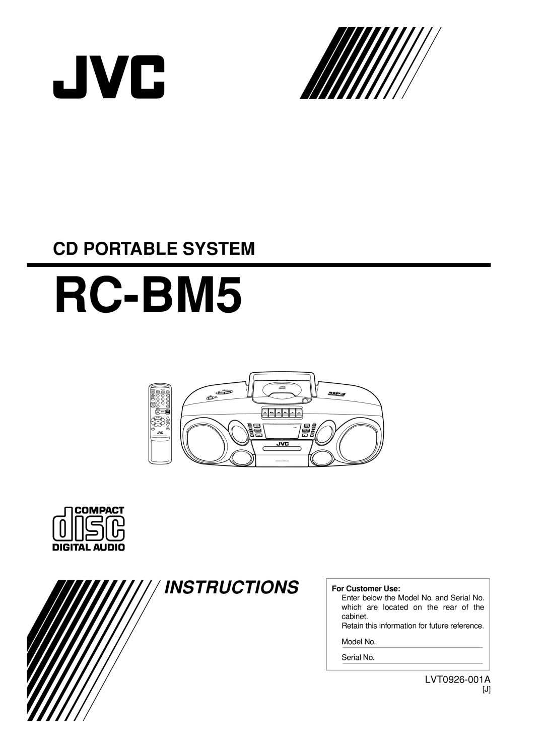 JVC RC-BM5 manual 