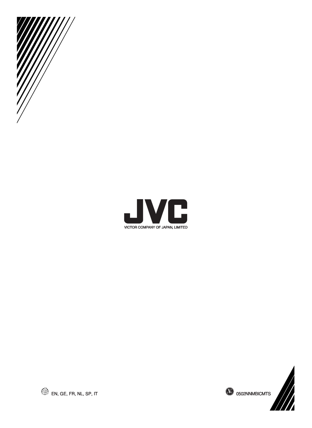 JVC RC-BX530SL manual En, Ge, Fr, Nl, Sp, It, 0502NNMBICMTS 