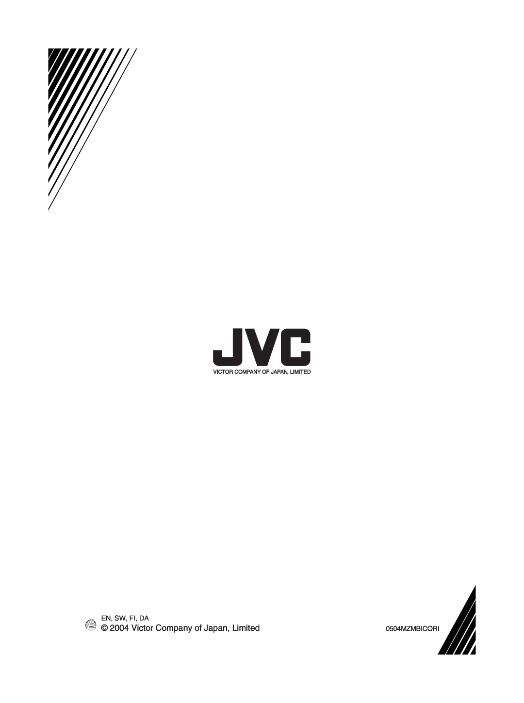 JVC RC-EX25S manual Victor Company of Japan, Limited, En, Sw, Fi, Da, 0504MZMBICORI 