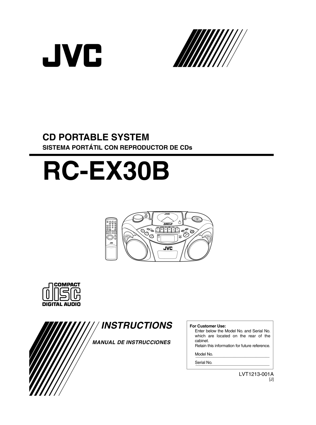 JVC RC-EX30B manual 