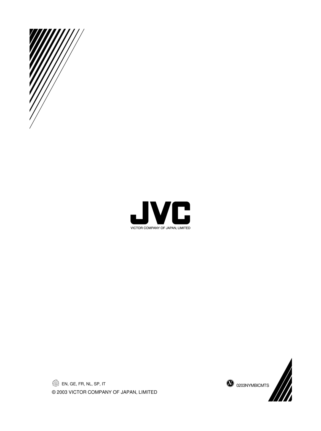 JVC rc-st3sl manual Victor Company of JAPAN, Limited 