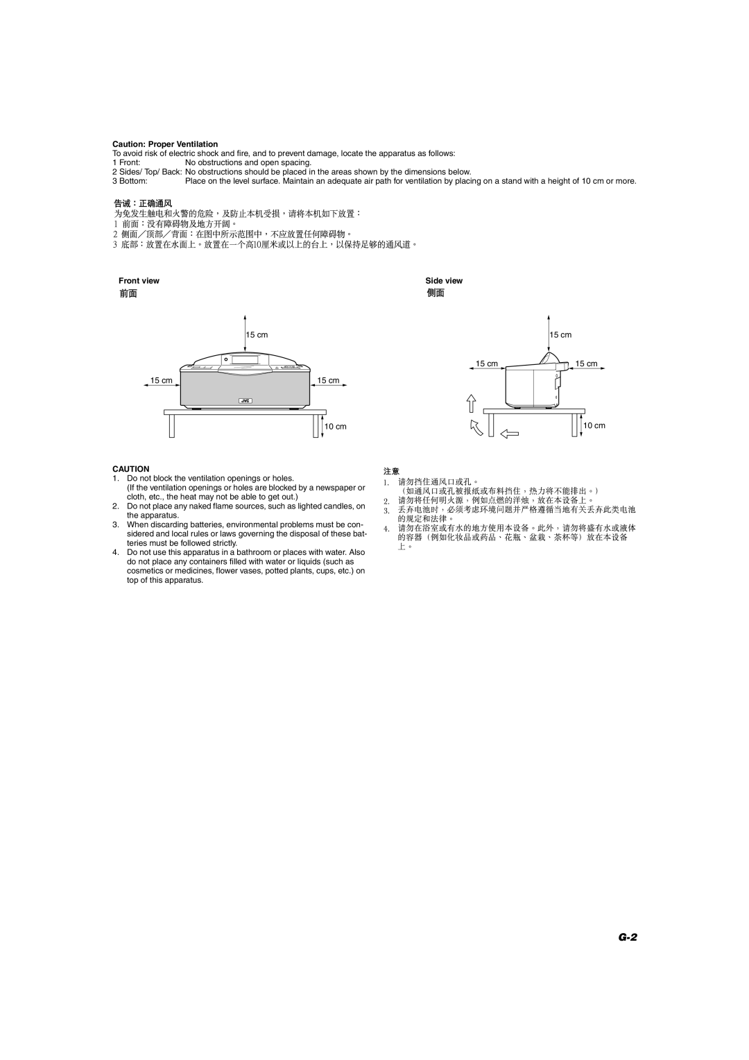 JVC RD-T5BU, RD-T7GN manual Front view 