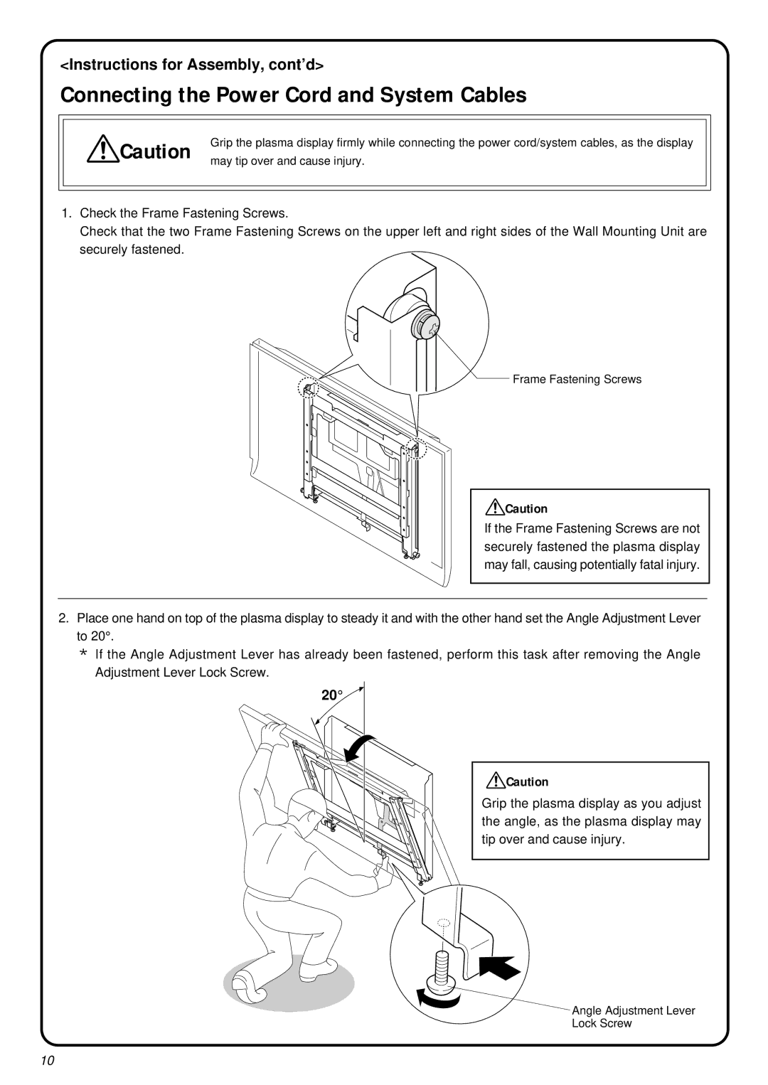 JVC RK-C42WBT3 installation instructions Connecting the Power Cord and System Cables 