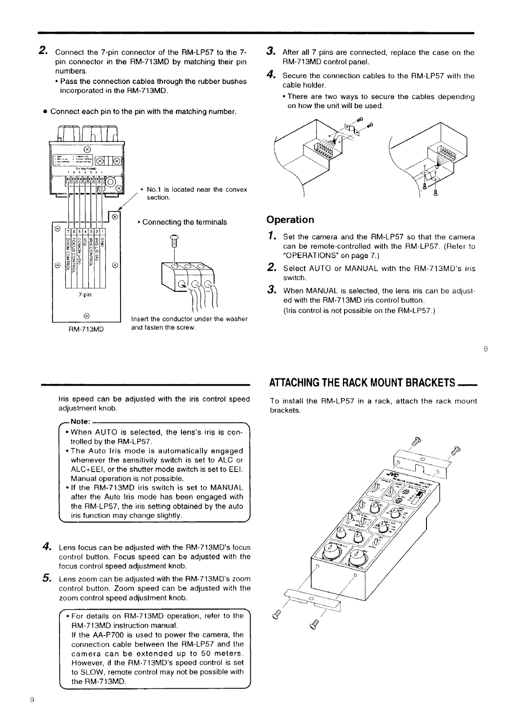 JVC RM-LP57 manual 