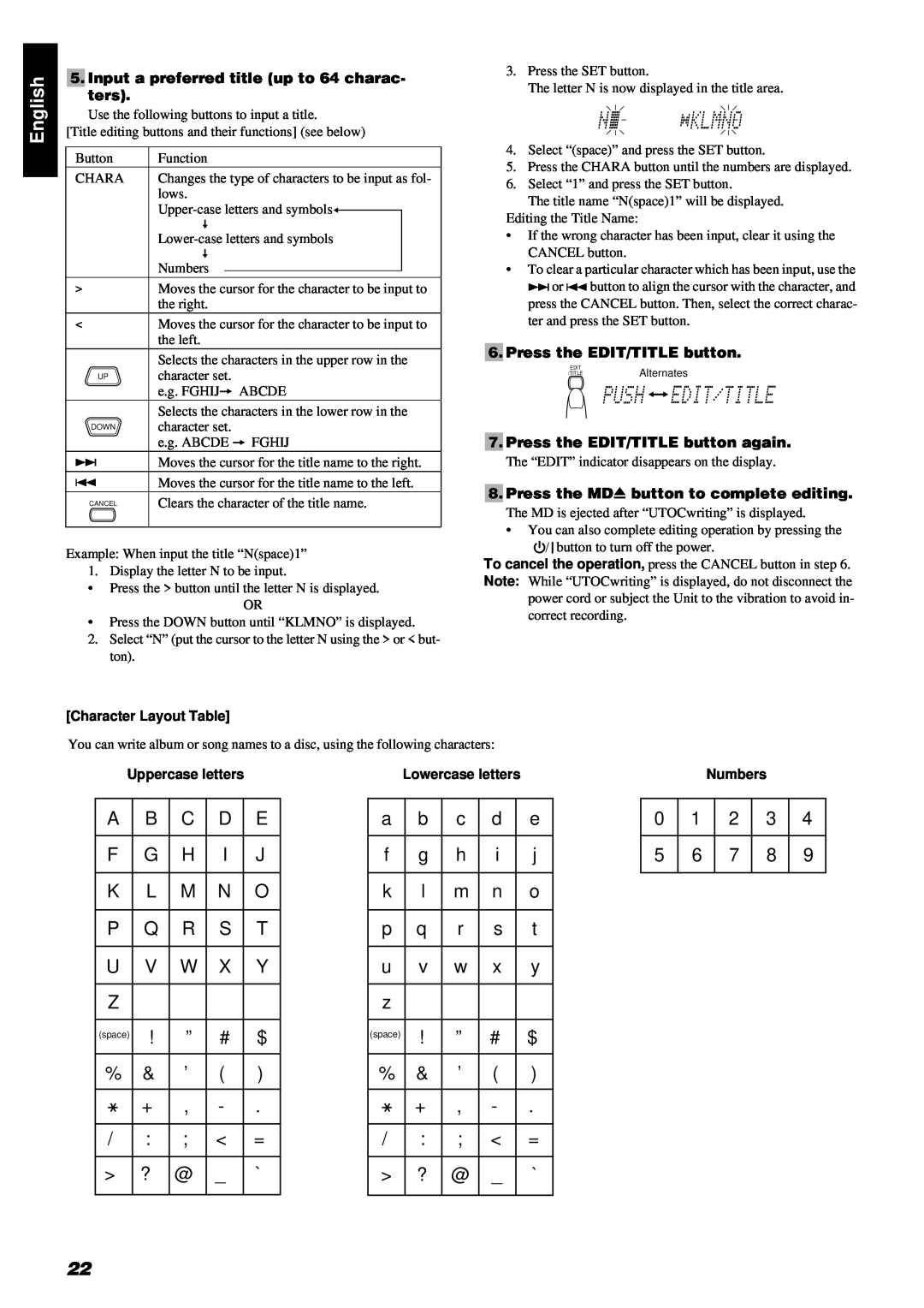 JVC RM-RXUV9RMD manual English 