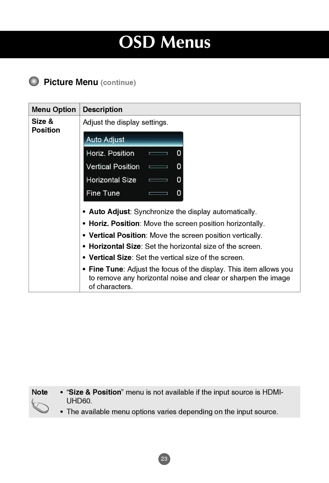 JVC rs-840UD owner manual OSD Menus 