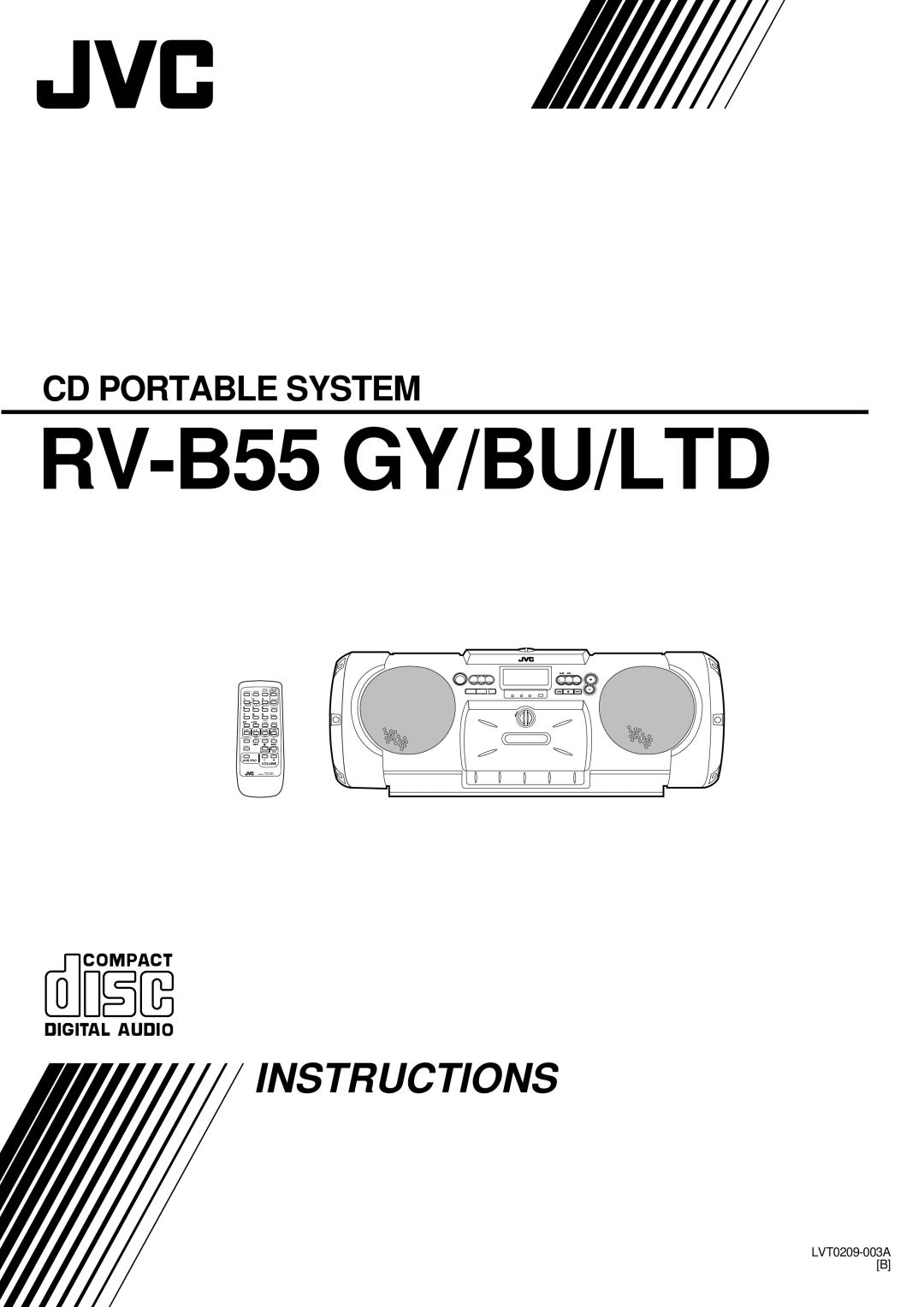 JVC RV-B55 LTD, RV-B55 BU, RV-B55 GY manual Instructions 