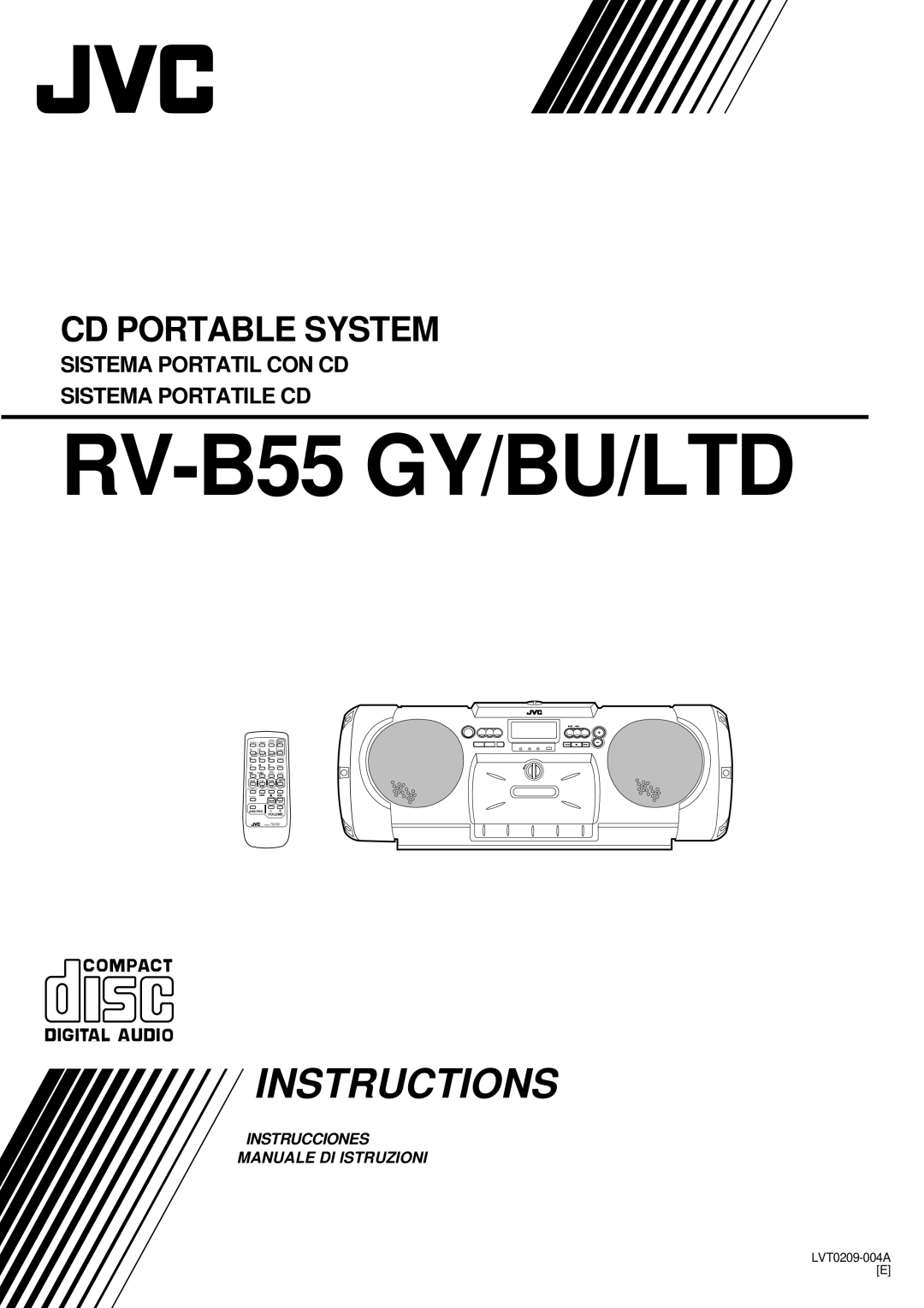 JVC RV-B55 GY/BU/LTD manual Instructions 