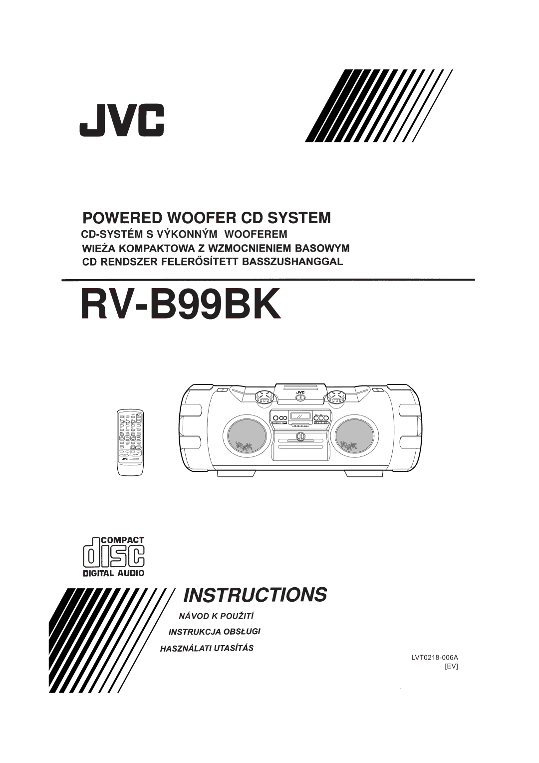 JVC RV-B99BK manual LVT0218-006A EV 