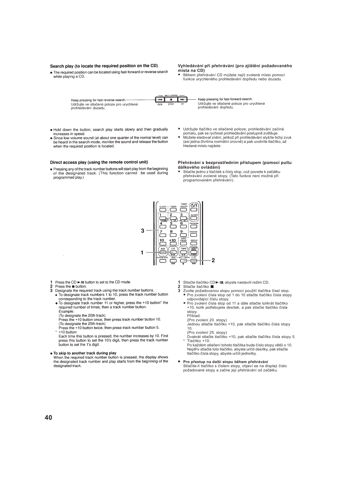 JVC RV-B99BK manual 