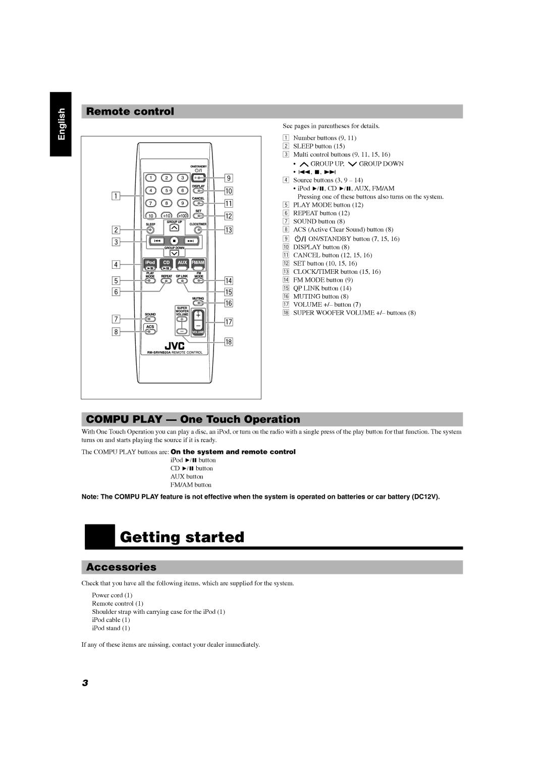 JVC RV-NB20W, RV-NB20B manual Group UP, Group Down 