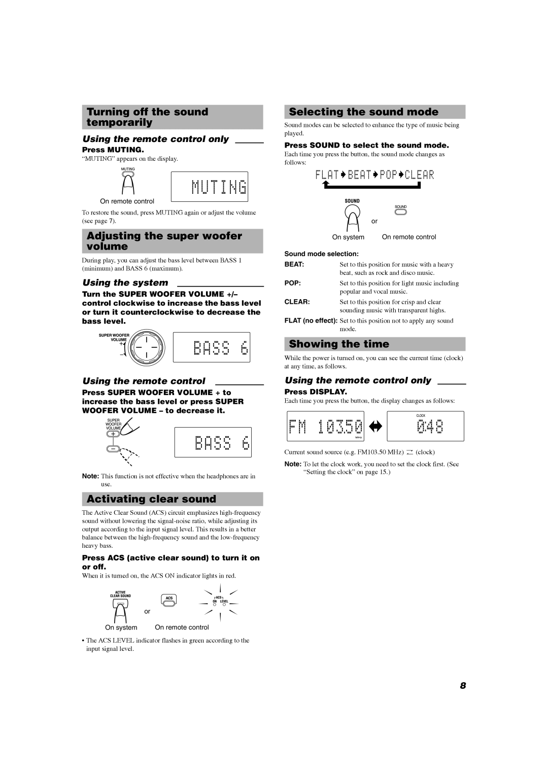 JVC RV-NB20B, RV-NB20W manual Turning off the sound temporarily 