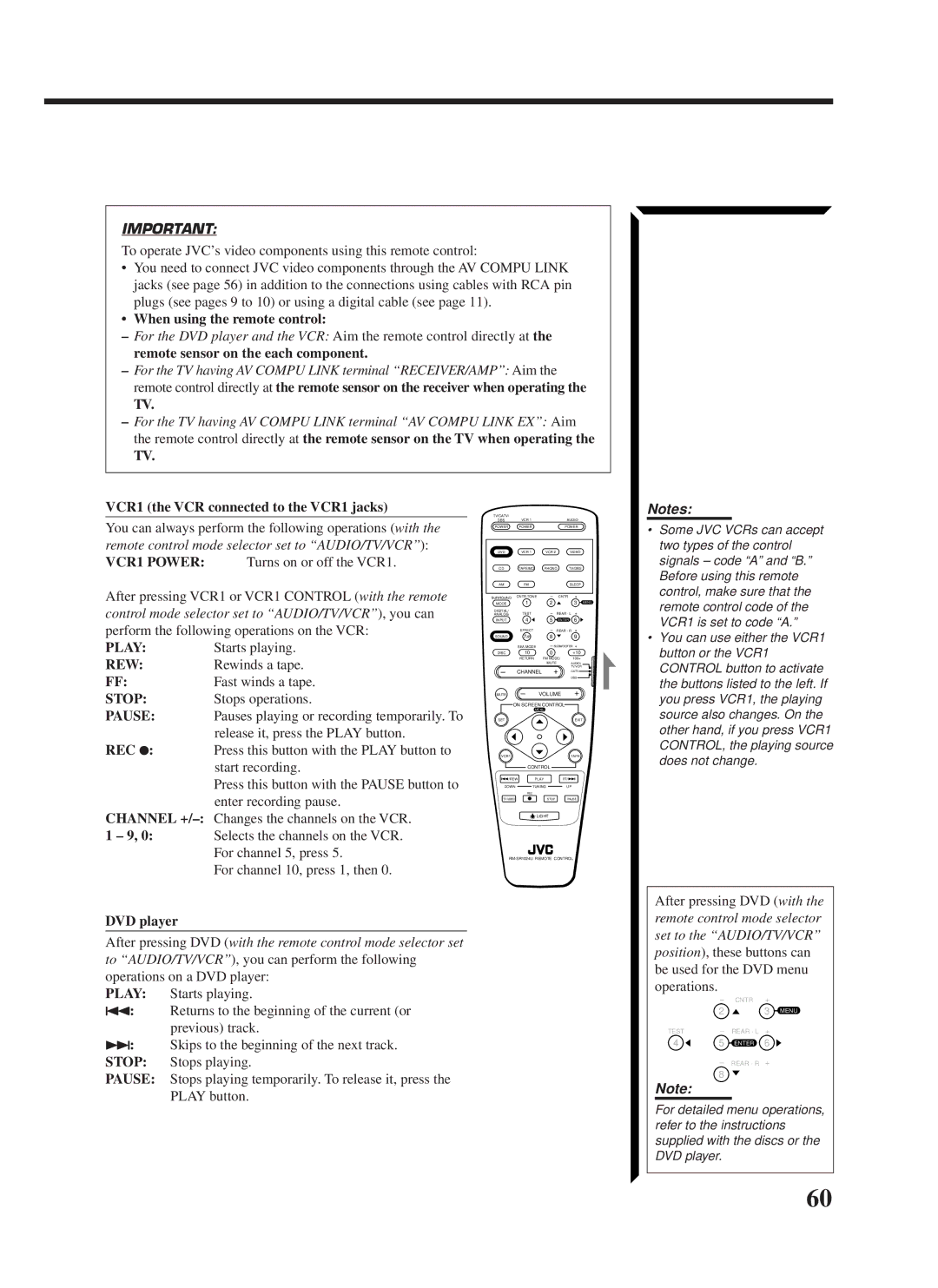 JVC RX-1024VBK manual Rew 