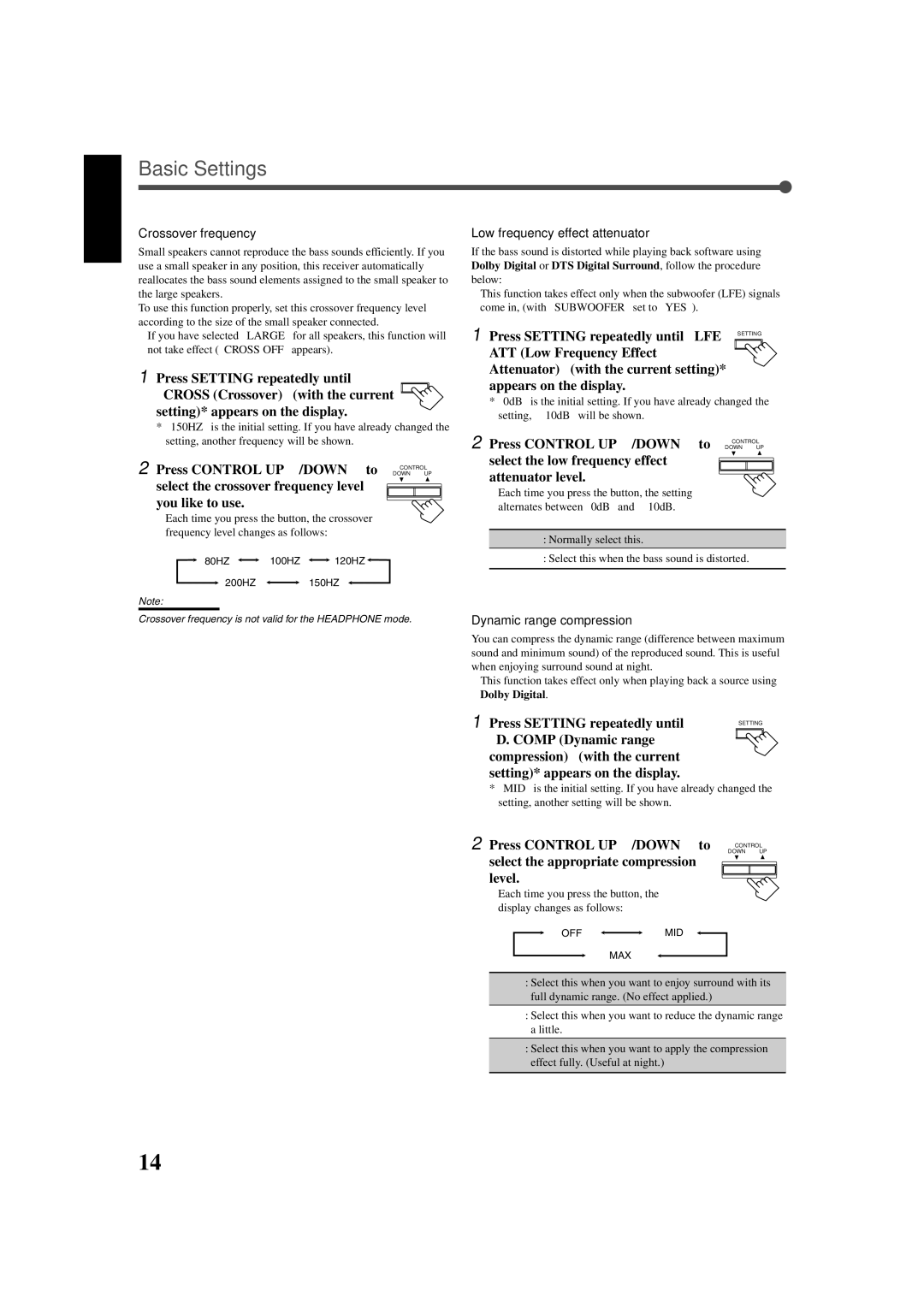 JVC RX-5020VBK, RX-5022VSL manual Setting* appears on the display 