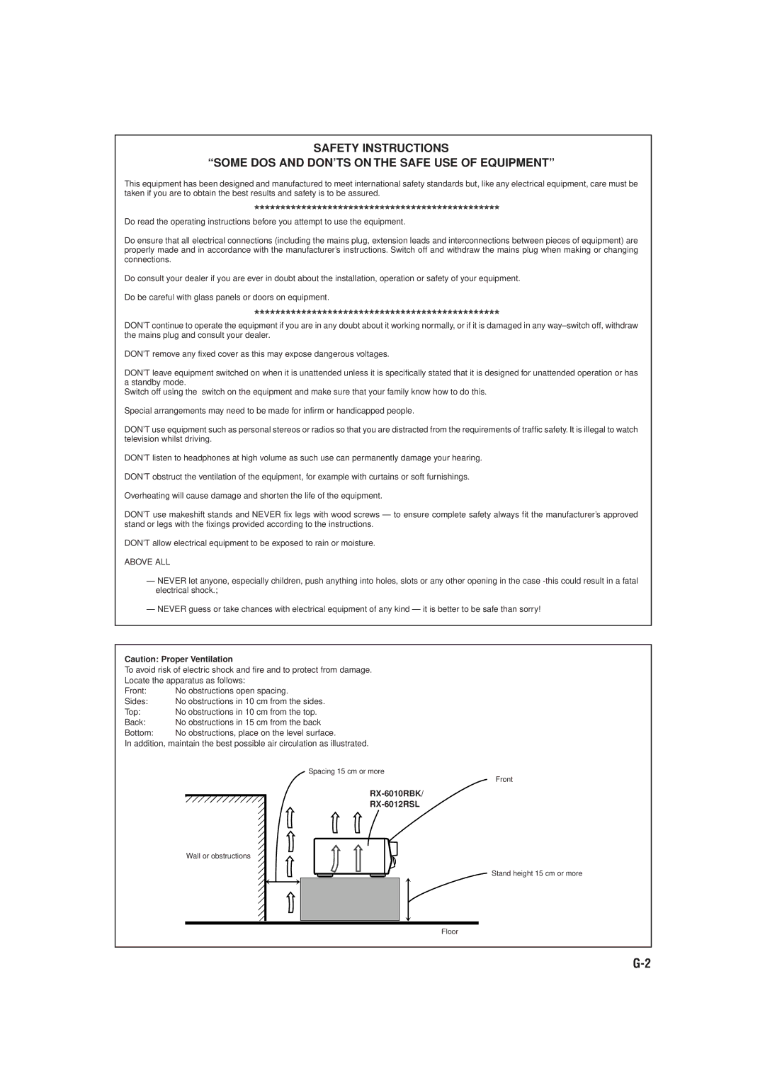 JVC RX-6010RBK, RX-6012RSL manual RX-6010RBK RX-6012RSL 