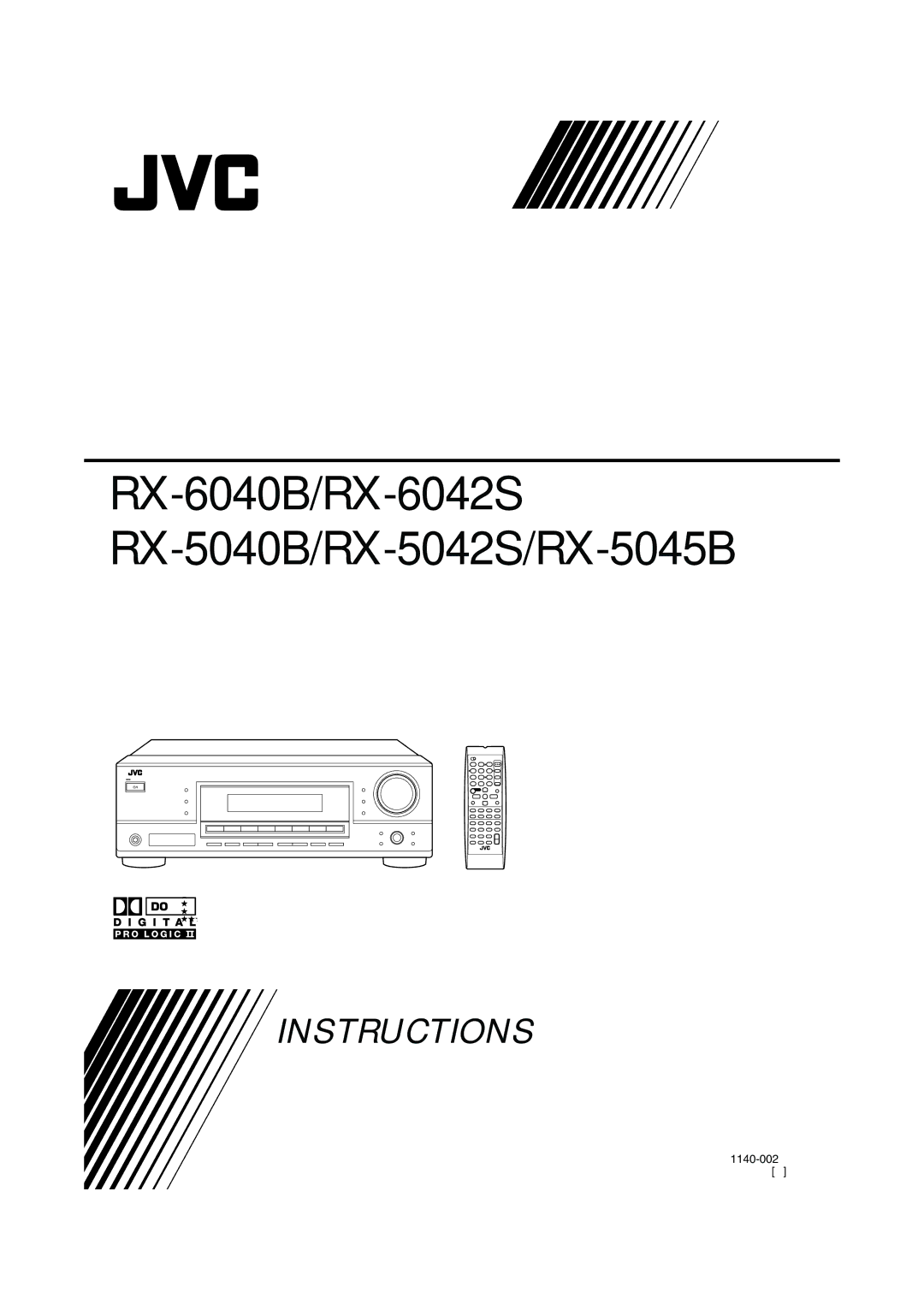 JVC RX-6042S, RX-6040B, RX-5040B manual LVT1140-002A C 