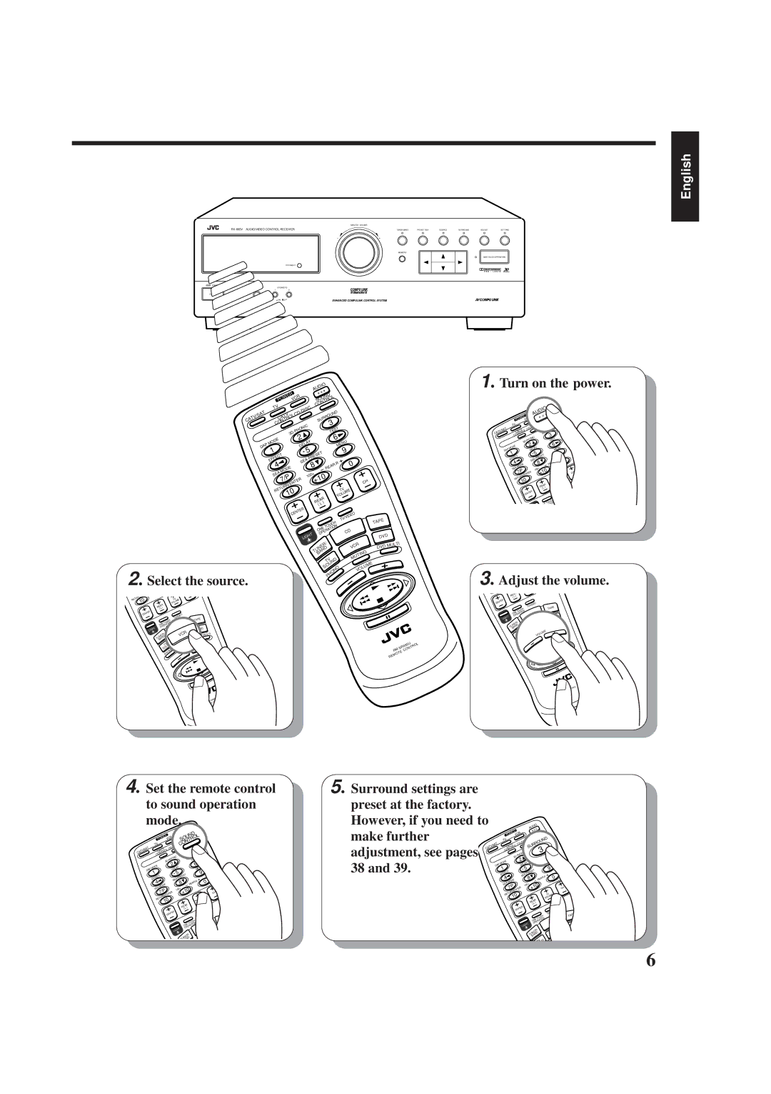 JVC RX-665VBK manual Make further 