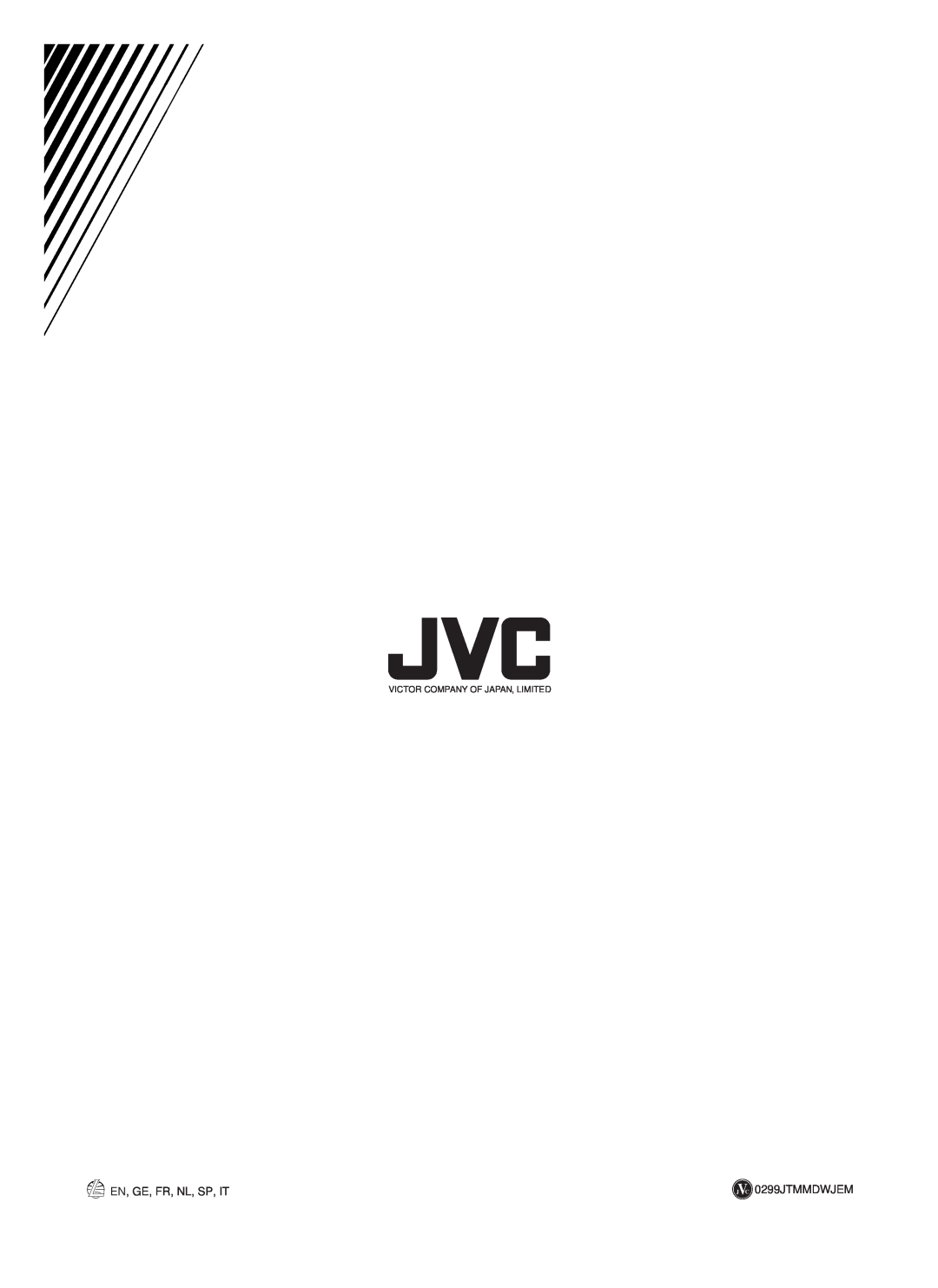 JVC RX-668RBK manual En, Ge, Fr, Nl, Sp, It, J C 0299JTMMDWJEM, Victor Company Of Japan, Limited 