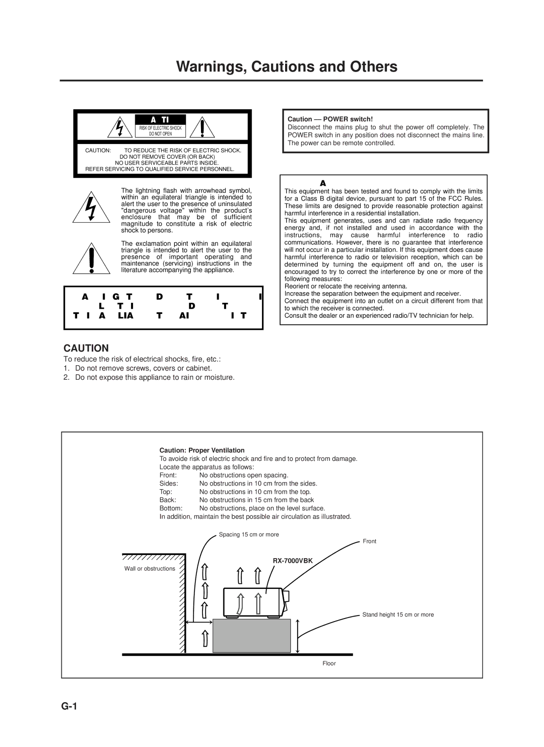 JVC RX-7000VBK manual For U.S.A 