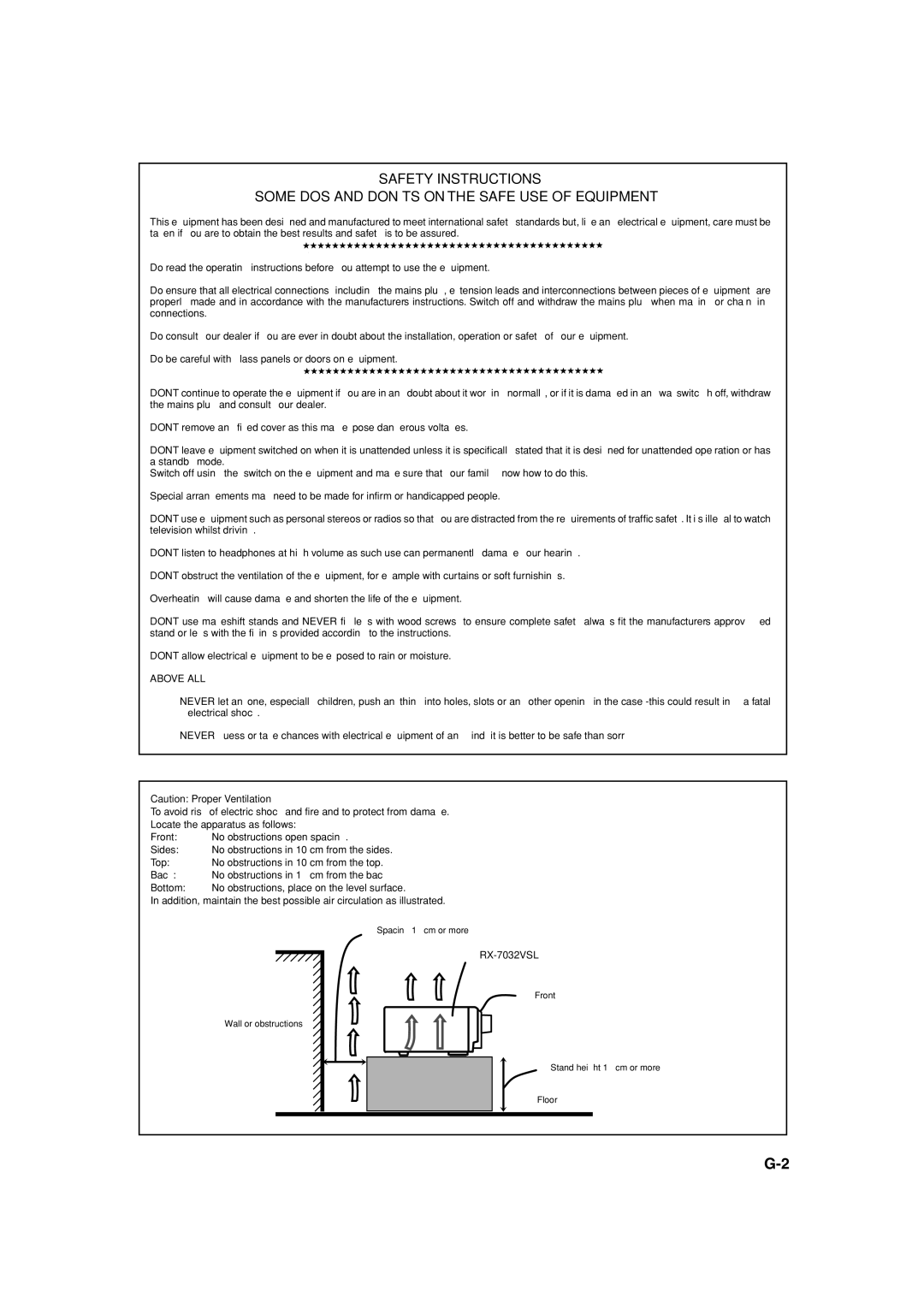 JVC RX-7032VSL manual 