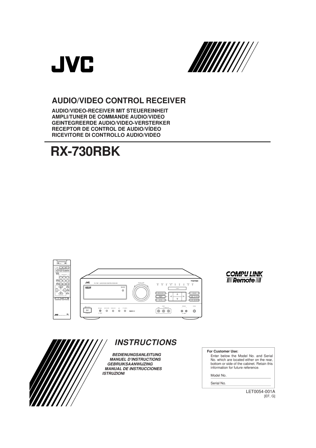 JVC manual RX-730RBK 